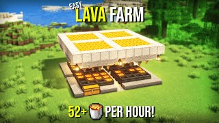 Minecraft's EASY LAVA FARM 1.20.2 - BEST DESIGN - Java & Bedrock !