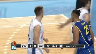 Zoran Nikolić steals the ball, then dunks like a beast (Karpoš Sokoli - Budućnost VOLI, 12.11.2016)