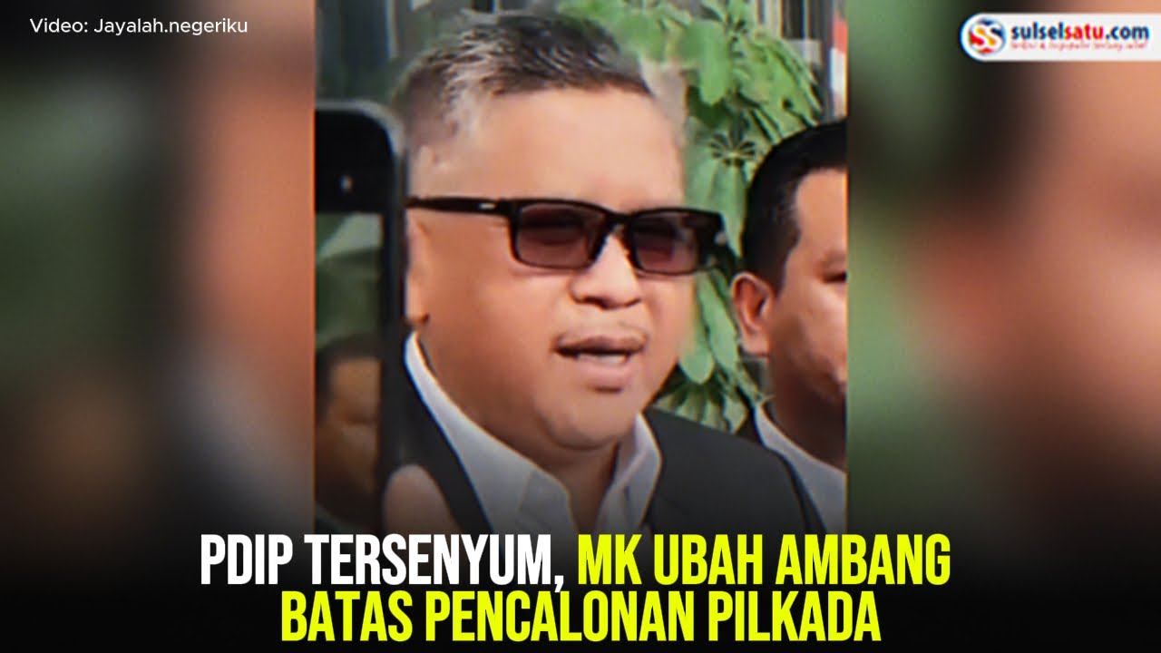 PDIP Tersenyum, MK Ubah Ambang Batas Pencalonan Pilkada - YouTube