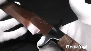 Gil Hibben【ギル・ヒブン】■ ハイランダー ボウイ HellFyre ダマスカスナイフ 【ダマスカス鋼】Highlander Bowie