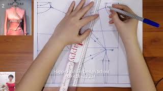 ဂျပန်လည်ထောင် ,ရင်ဖုံး patternဆွဲနည်း -Sewing And Pattern Youtube Myanmar