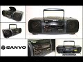 Vintage SANYO MCD-Z16K CD 4 Band Radio Cassette CD Player Boombox