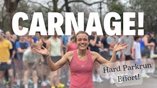 I tried to run fast at Battersea Parkrun! It was SO busy!