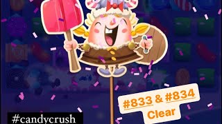 #833 #834 #candycrushsaga #clear