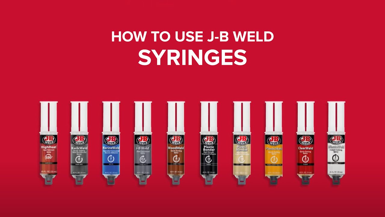 HOW TO USE J-B WELD SYRINGE EPOXIES AND ADHESIVES - YouTube