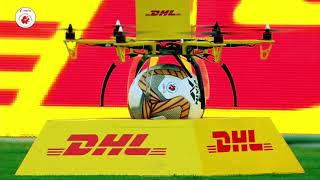 DHL Drone Delivers the match ball at the Hero Indian Super League, Season 7