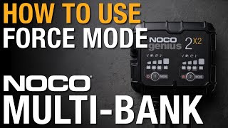 How to use Force Mode on NOCO Genius Multi-Bank