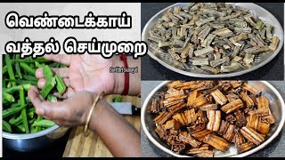 வெண்டைக்காய் வத்தல் செய்வது எப்படி|Sun Dried Ladies Finger in Tamil