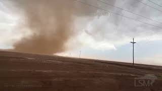05-22-2026 Hale County, TX - Dusty Landspout Tornado - Extreme Close Range