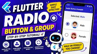 FLUTTER ANDROID - RADIO BUTTON AND RADIO GROUP || TUTORIAL