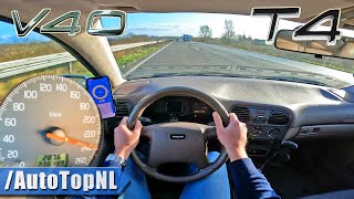 1999 Volvo V40 T4 200HP TOP SPEED POV on AUTOBAHN by AutoTopNL