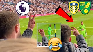 LEEDS FANS’ ALTERCATION WITH NORWICH KEEPER!🤣 | Leeds United 2-1 Norwich City | Premier League 2022