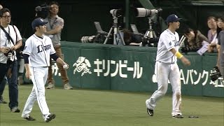 【プロ野球パ】決勝タイムリーを放った浅村、13セーブ目の高橋朋のヒーローインタビュー 2015/05/19 L-M