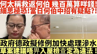 何太稱救返何伯幾百萬算咩錢!|細思極恐!當日何伯中招有疑點?!|政府德政擬修例加快處理滲水|河馬仔或成河馬致命弱點?|井仔點睇 #何太 #東張西望何伯 #何太無糧軍師 #何太