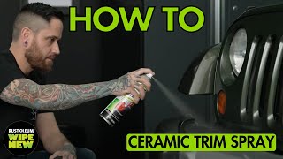 Wipe New Ceramic Trim Restore brings back the fresh, like-new appearance to dull, faded trim.