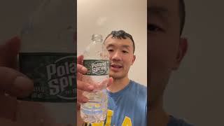 Trying Poland Spring Water