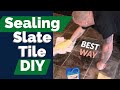 Sealing Slate Tile Flooring DIY | BEST WAY to apply sealer 101