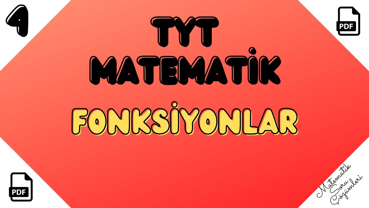 FONKSİYONLAR-4 KONU ANLATIMI /TYT MATEMATİK /KPSS/DGS - YouTube