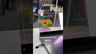 Lenovo Unveils Groundbreaking Transparent microLED Laptop