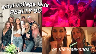 what college kids really do on the weekends...