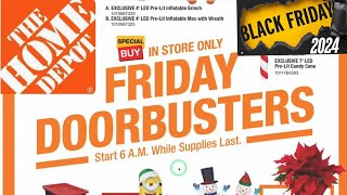 Home Depot Top Black Friday and  Door Buster Deals