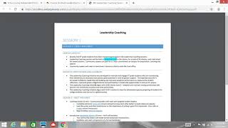 ACCESS LMS: Coach Training