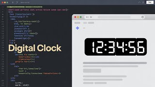 Build a LIVE Digital Clock with JUST JavaScript!
