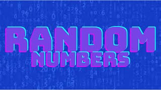 Random Numbers In Unity