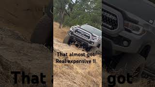 Truck almost lost it #offroad #truck#tacoma4x4