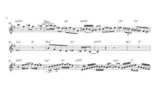 Freddie Hubbard's solo on 'Joy Spring' (Transcription)