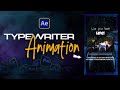 Create AMAZING Typewriter Text Animation With SCROLLING Fade in After effects