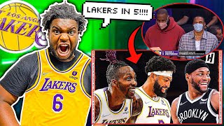 Lakers Fan Reacts To NETS VS LAKERS | October 3, 2021 | 2020 NBA Preseason #LAKERS #NETS