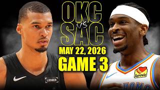 Oklahoma City Thunder vs San Antonio Spurs Full Game 3 Highlights - May 22, 2026 | NBA WCF