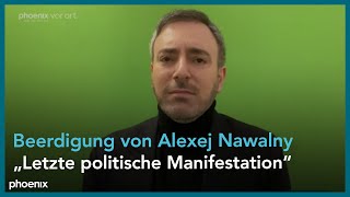 phoenix tagesgespräch mit Sergey Lagodinsky zur Beerdigung von Alexej Nawalny