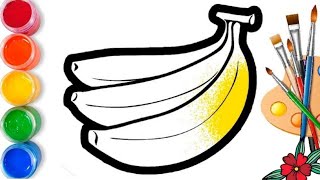 Bolalar uchun banan rasm chizish, Легкий рисунок для детей, Easy drawing for kids