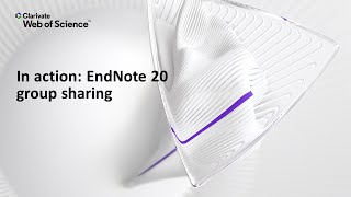 In action: EndNote 20 (Windows) group sharing