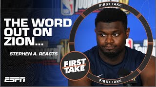 Stephen A. Smith HITS OUT at Zion Williamson 😳 | First Take