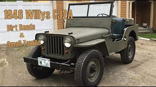 Willys Jeep CJ2A Dirt Roads and Small Towns.