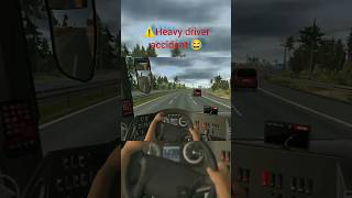 Heavy Driver live accident😂 Bus Simulator Ultimate | Gameplay with old songs❤️| full vibe | #shorts