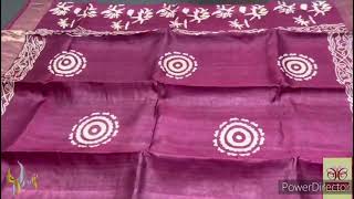 Pure Tussar Silk Sarees With Price | WhatsApp order +91 8056941003