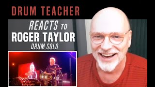 Drum Teacher Reacts to Roger Taylor - Drum Solo