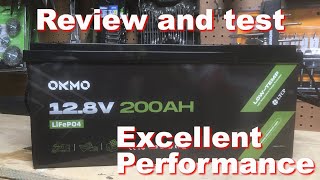 Review of a OKMO 12V 200Ah LiFePO4 battery.  Amazing performance