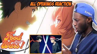 Food Wars Openings & Endings 1-7 Blind Reaction | This Make me Hungry 😂