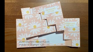 Puzzle Slider 8 Bar Card Stamping Tutorial