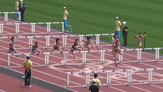 女子1部100mH準決勝2組　関東インカレ2022