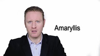 Amaryllis - Meaning | Pronunciation || Word Wor(l)d - Audio Video Dictionary