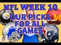 NFL WEEK 10 ALL GAME PICKS