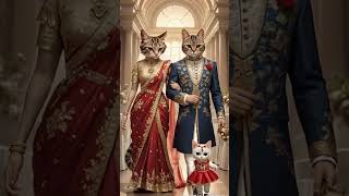 Cute kitten's enjoying with parents😺😻kitty going to Wedding #cute #kittenslovers #shorts #cats