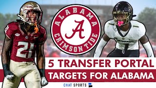 Alabama Football Rumors: 5 Transfer Portal Targets For Alabama Ft Cormani McClai