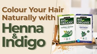 Bio Organic Henna \u0026 Indigo Powder for Hair, Natural Henna Indigo, Natural Herbal Hair Dye